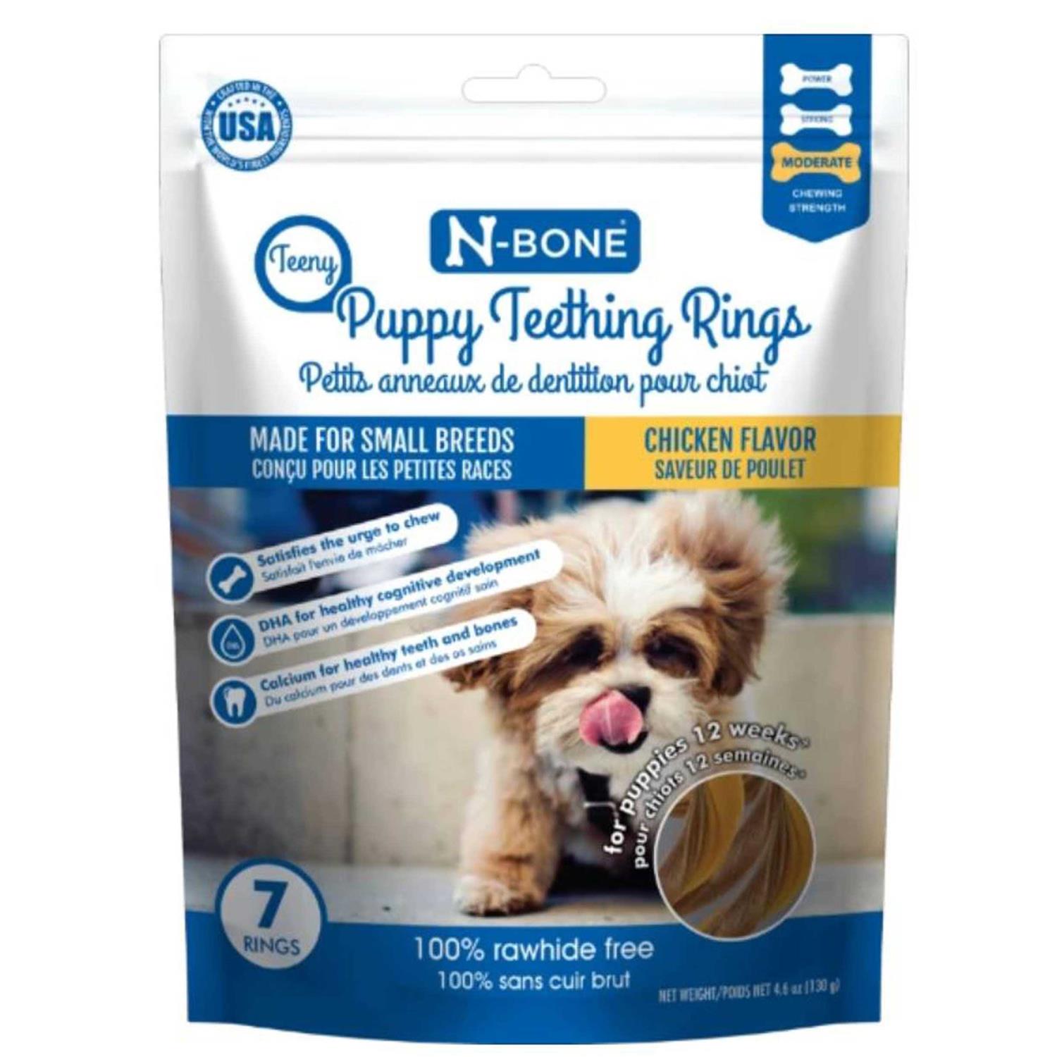N Bone Teeny Puppy Teething Rings Chicken Flavor - Healthber