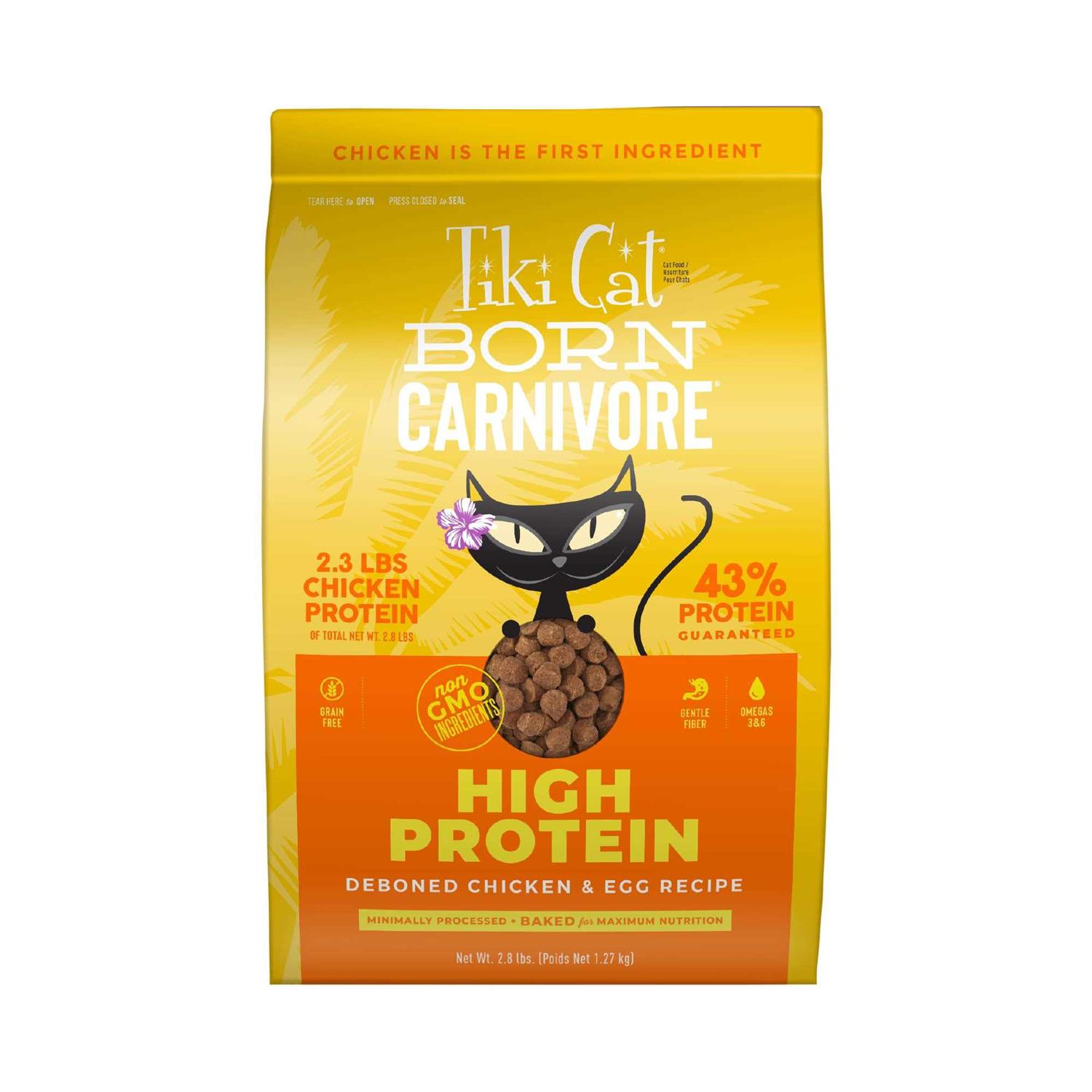 Tiki Cat Born Carnivore Chicken & Egg Dry Food - Healthber