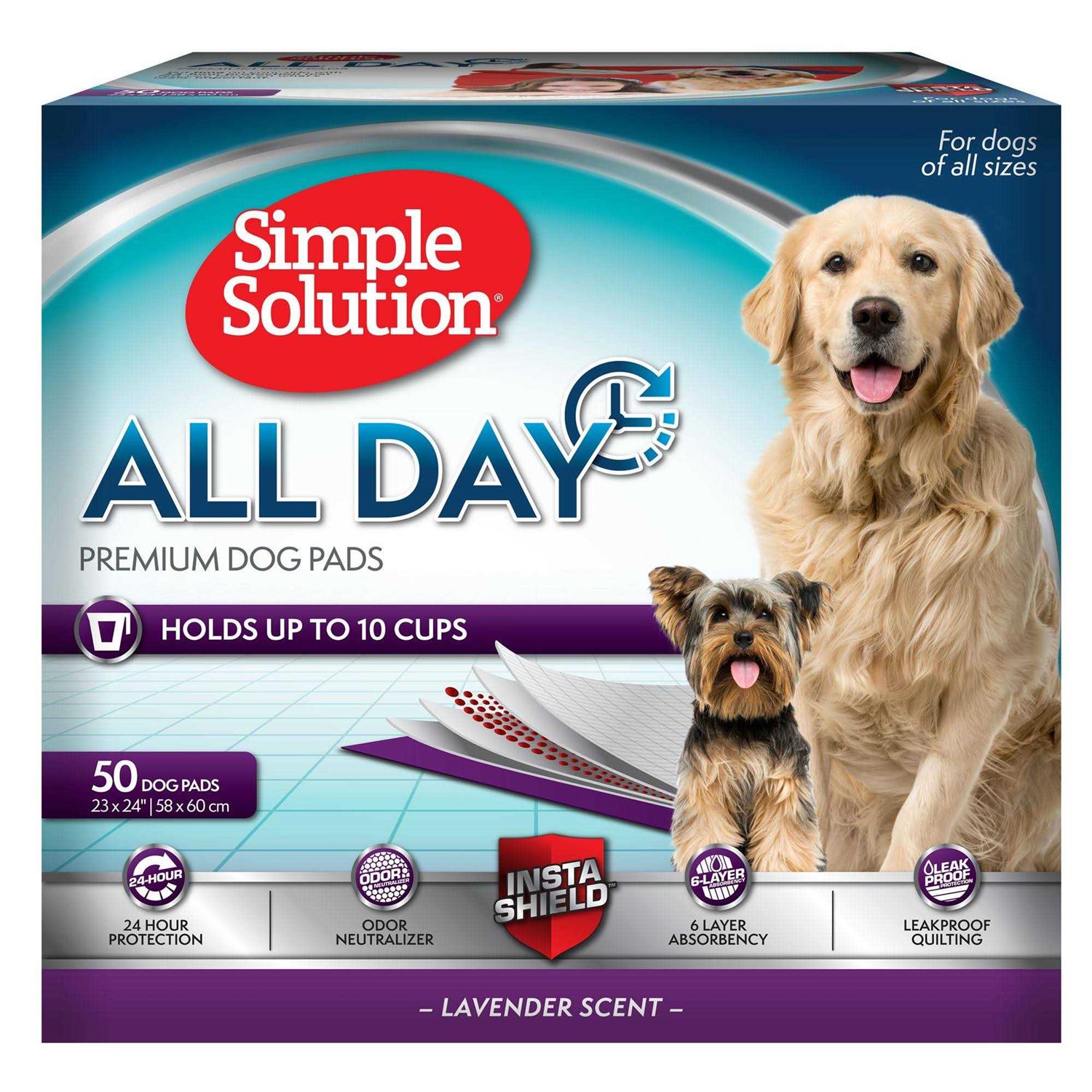 Simple Solution 6-Layer All Day Premium Dog Pads - Healthber