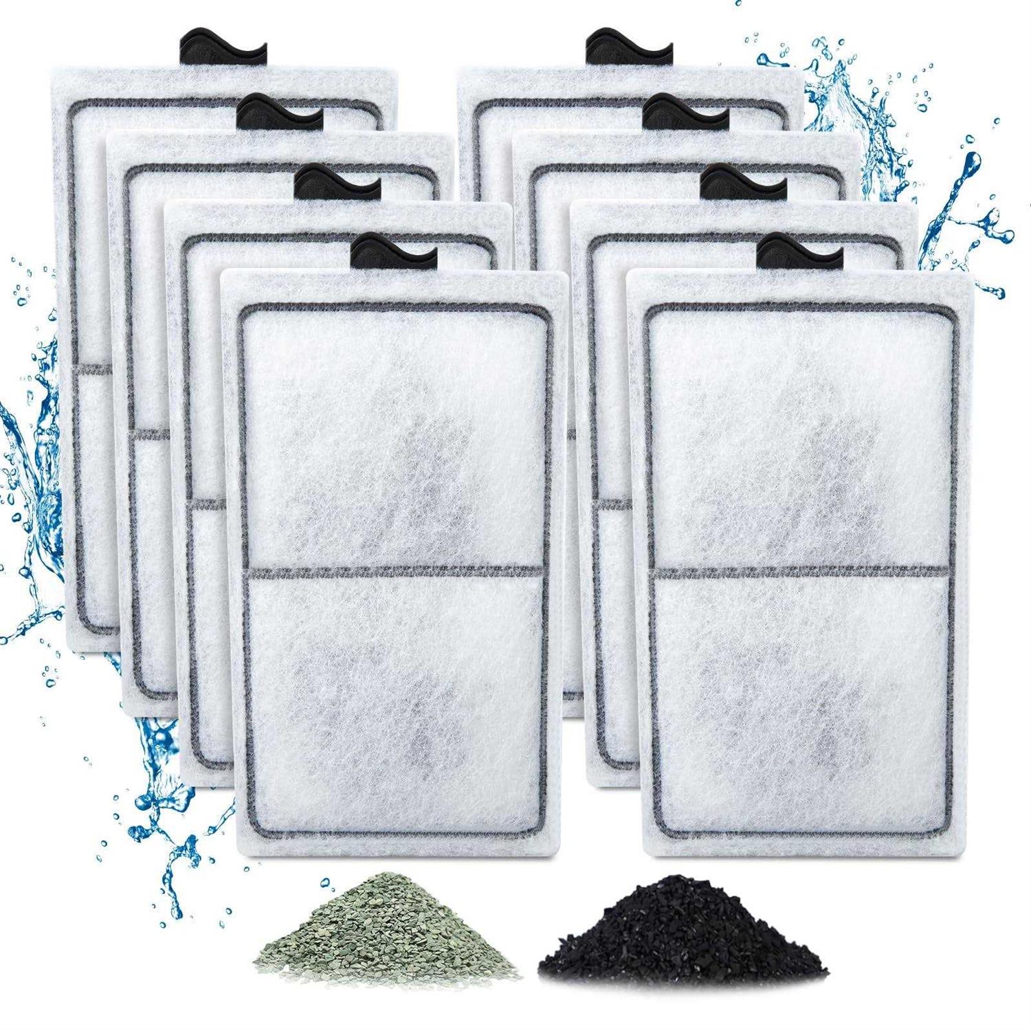 Zuqqony 8 Pack PF-S Filter Cartridges for Top Fin Silenstream PF10 Power Filters - Healthber