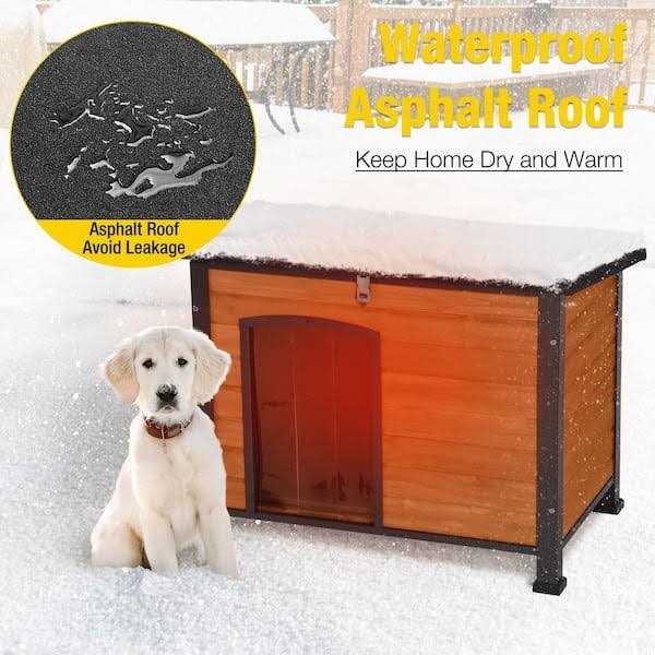 Aivituvin Insulated Outdoor Dog House with Liner Inside - Healthber