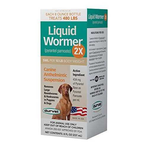 Durvet 2251171 Wormer-Double Strength Liquid Dog - Healthber