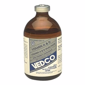 Rx Vitamin A & D (Generic) Injection for Swine, Sheep, & Cattle, 100 mL - Healthber