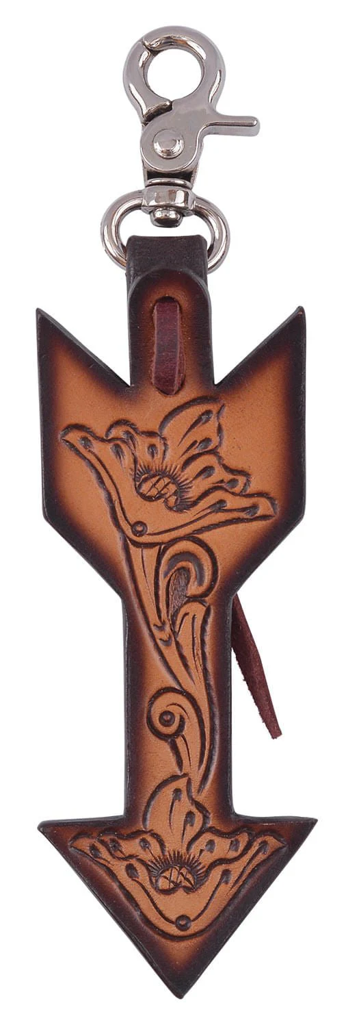 Circle Y Saddle Charm, Floral Arrow - Healthber