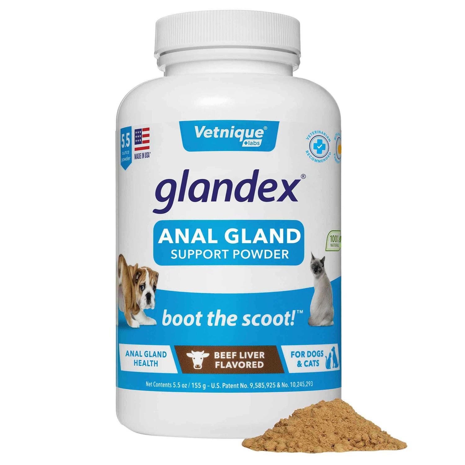 Glandex Anal Gland Support Powder for Dogs & Cats - Healthber