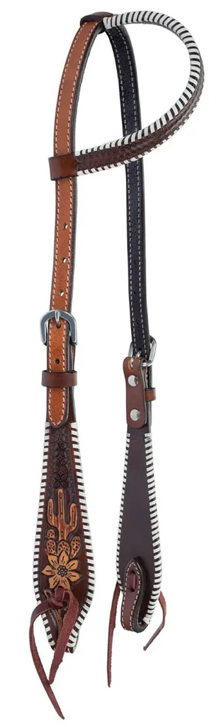 Circle Y Desert Rawhide One Ear Headstall, Full - Healthber