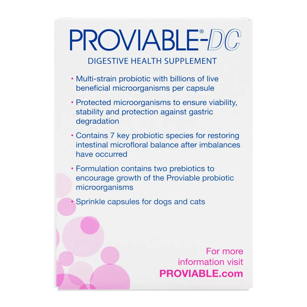 Nutramax Proviable-DC for Dogs & Cats - Healthber