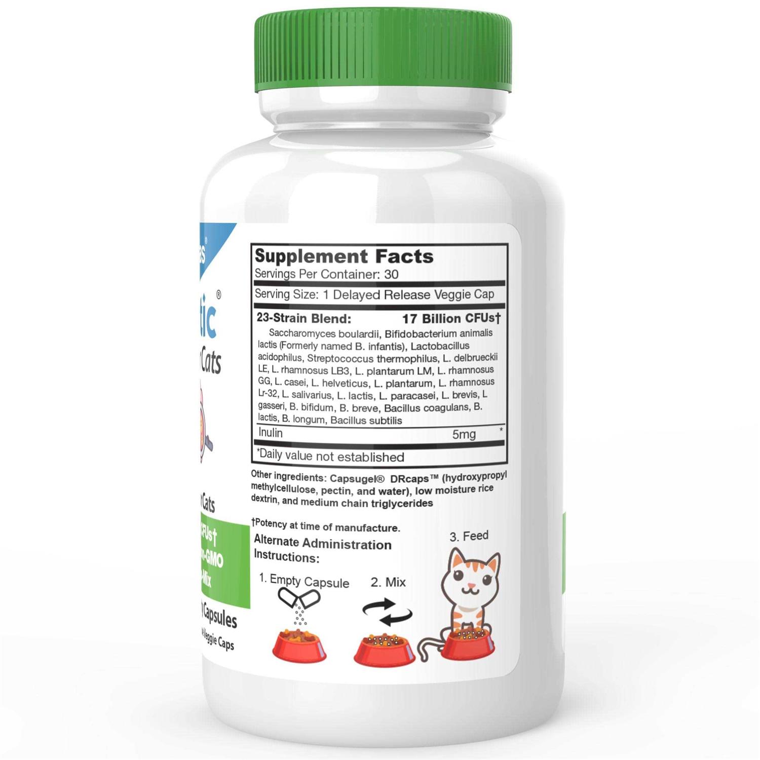DrFormulas Nexabiotic Probiotics for Cats Powder Treats Diarrhea for Pets with Saccharomyces Boulardii Lactobacillus Acidophilus - Healthber