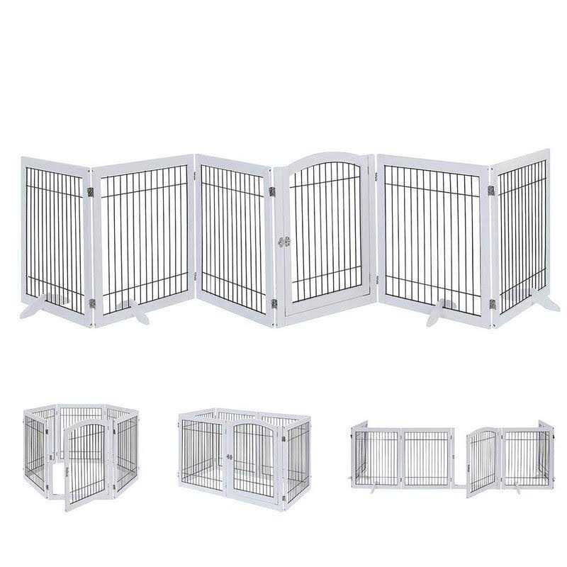 Unipaws Freestanding Pet Playpen - Healthber