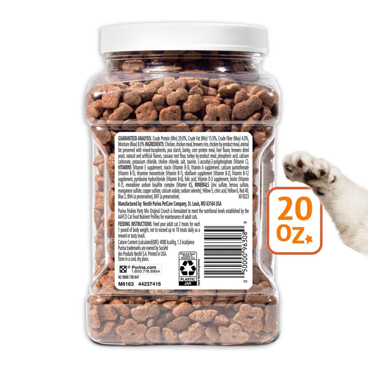 Friskies Cat Treats Party Mix Crunch - Healthber