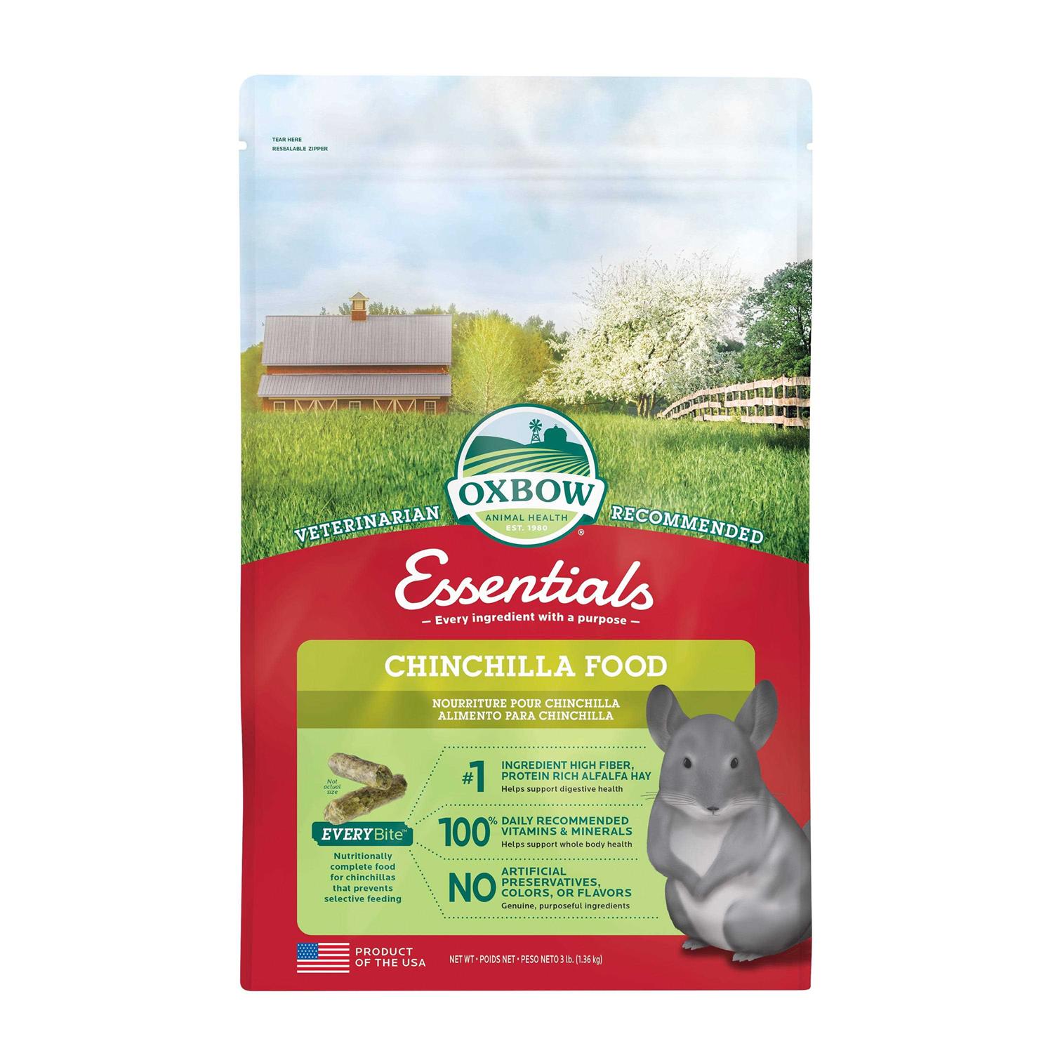 Oxbow Essentials Chinchilla Food - Healthber