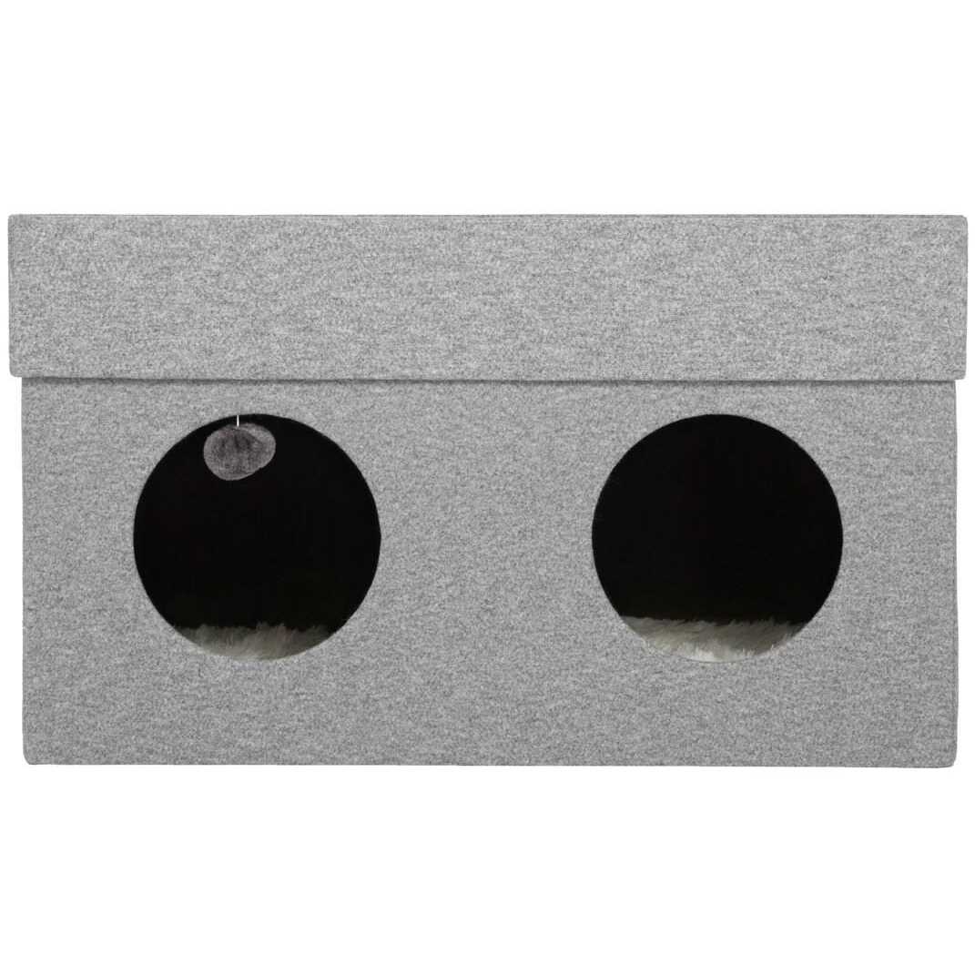 Frisco Double Cube Stackable and Collapsible Cat Condo - Healthber