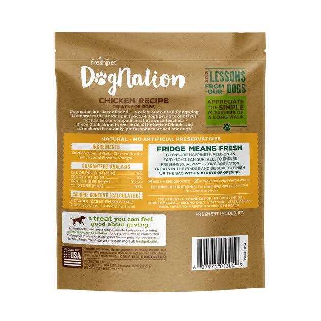 Freshpet Dognation Chicken Dog Treats - Healthber
