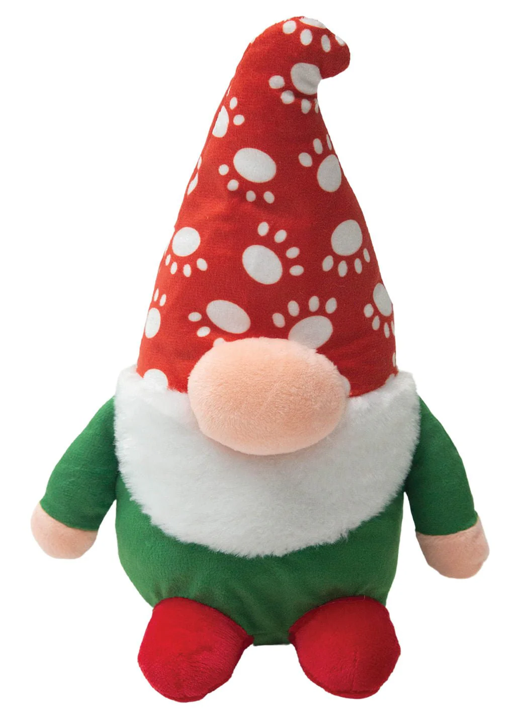 SnugArooz Sherlock the Gnome Christmas Squeaker Dog Toy - Healthber