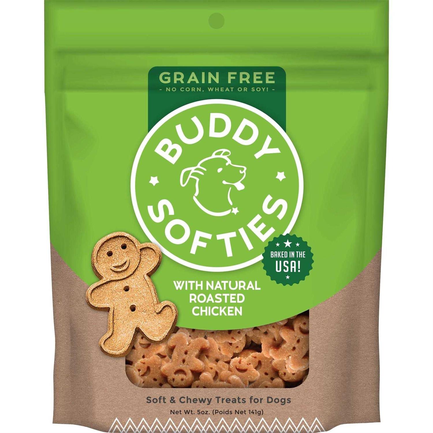 Buddy Biscuits Soft & Chewy Grain Free Roasted Chicken Dog Treats - Healthber