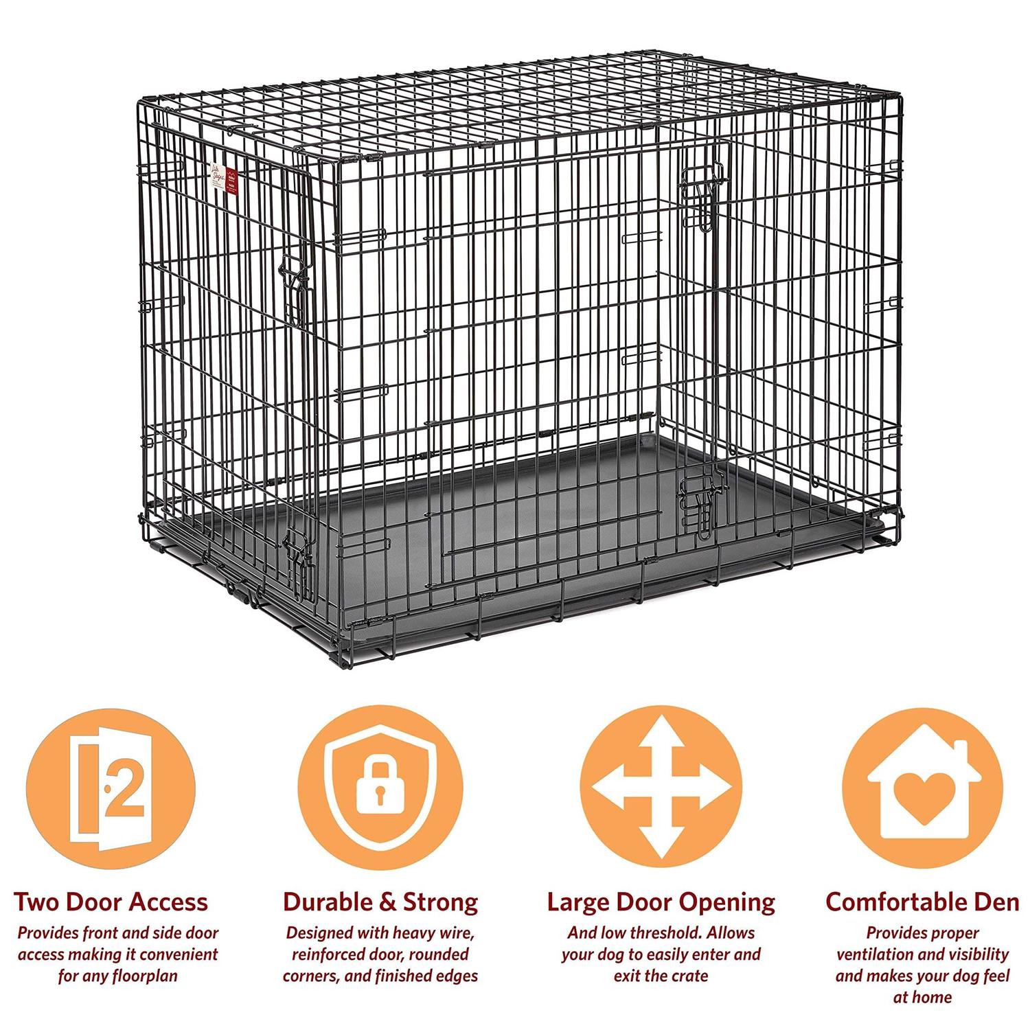 Midwest Life Stages Double Door Dog Crate - Healthber