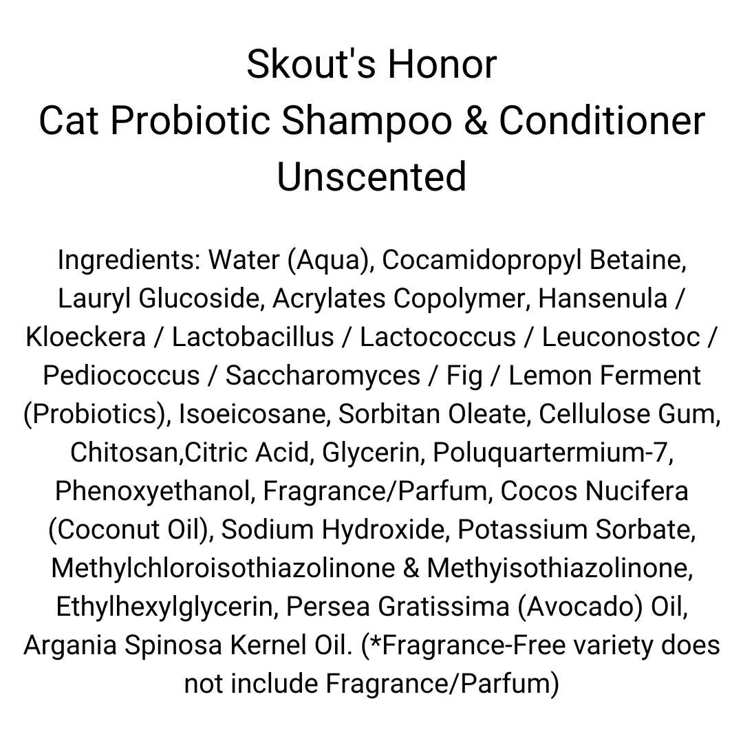 Skout’s Honor Probiotic Cat Shampoo Conditioner - Healthber