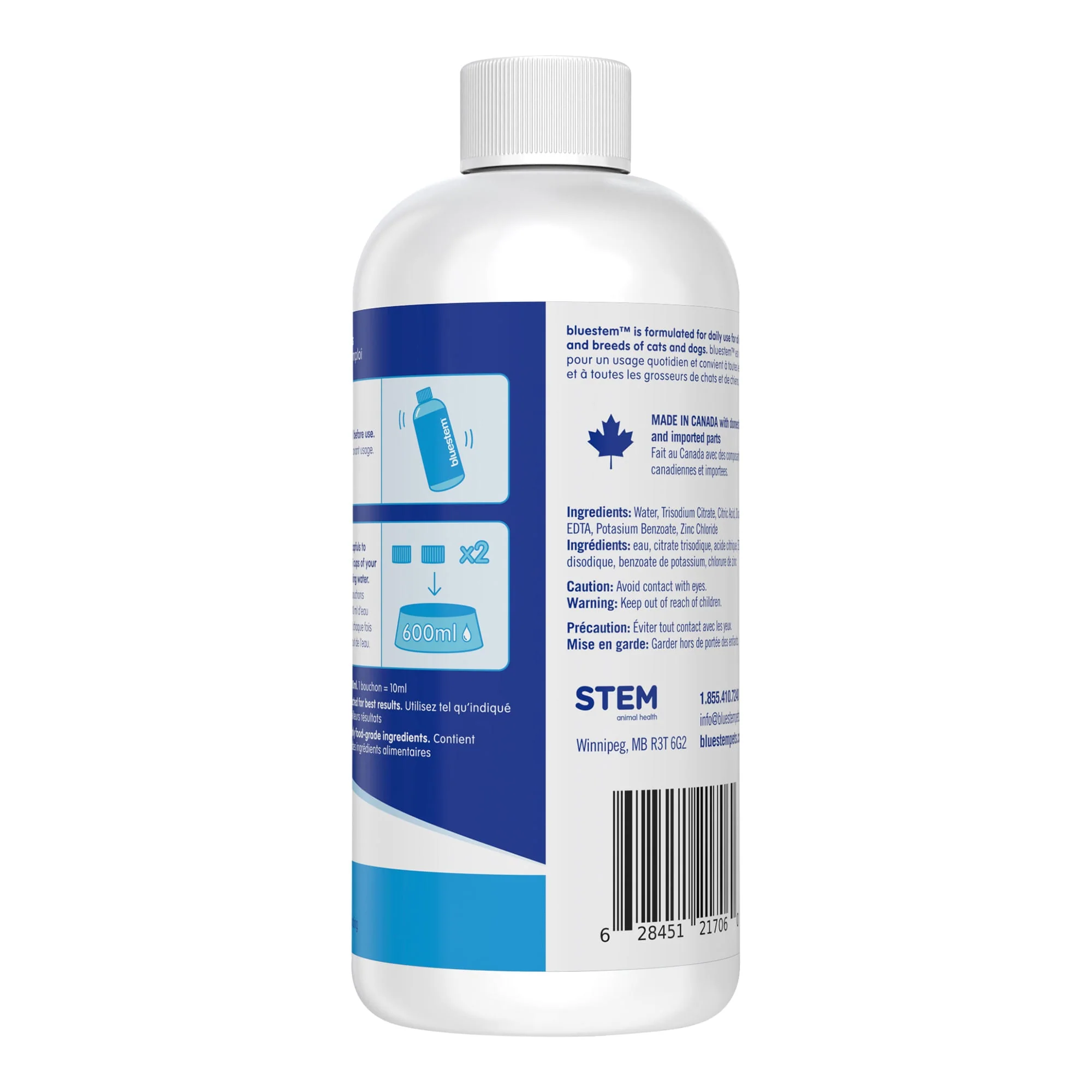 bluestem Fresh Breath Plaque & Tartar Control Water Additive for Dogs & Cats - Healthber