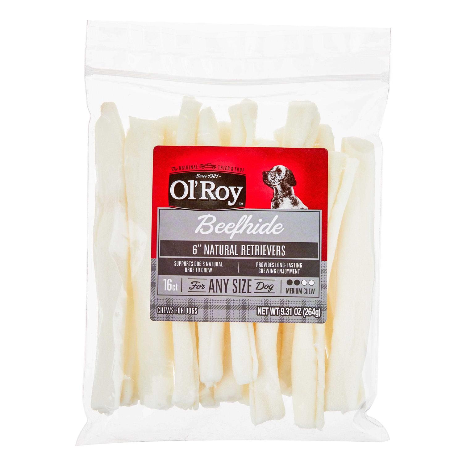 Ol’ Roy Rawhide Rolls Chews for Dogs - Healthber