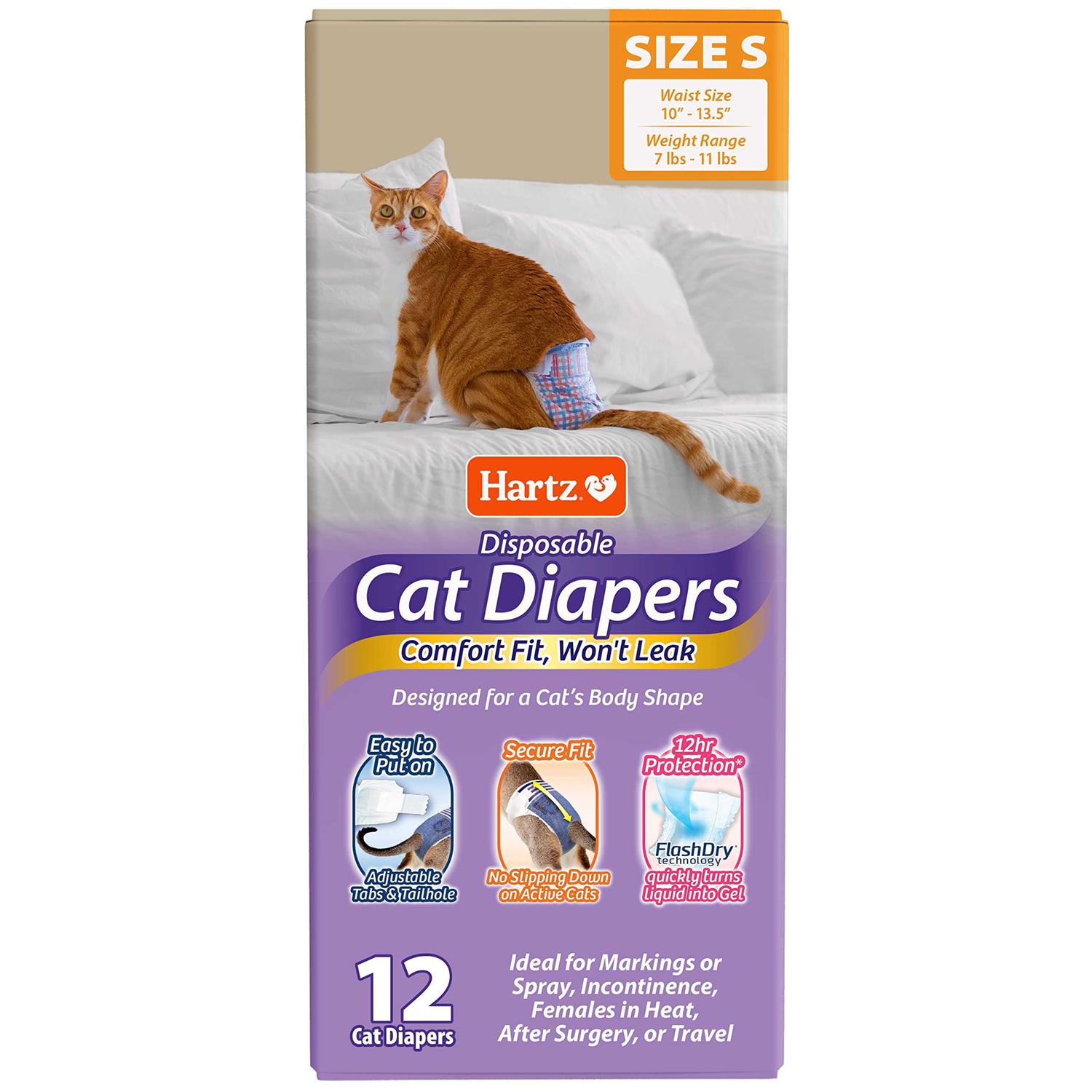 Hartz Disposable Cat Diapers - Healthber
