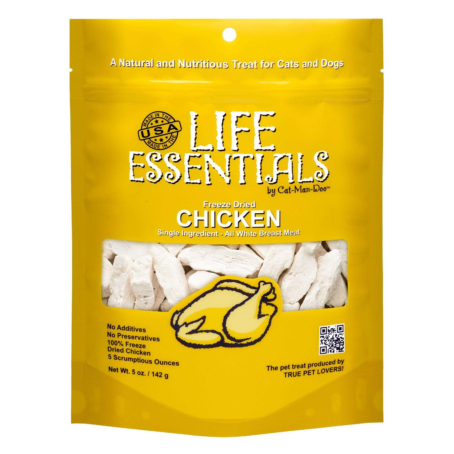 Cat-Man-Doo Life Essentials Freeze Dried Chicken - Healthber