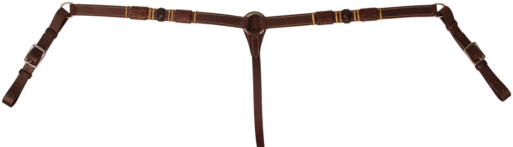 Buffalo Leather Tres Rawhide Breast Collar - Healthber