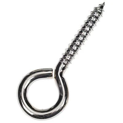 Steel Wire Screw Eyes for Barn & Stable, 10 Pack - Healthber