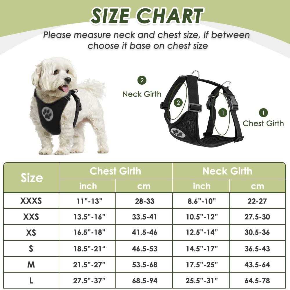 SlowTon Dog Car Harness Seat Belt Set Dog Vest Harness for Car Adjustable Mesh Breathable & Vehicle Safety Seatbelt Tether with Elastic Bungee - Healthber