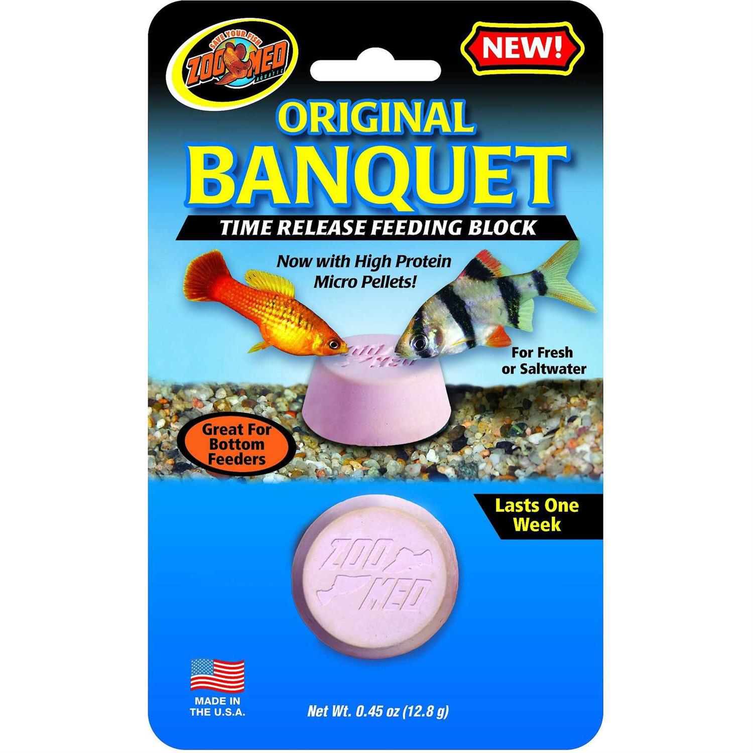 Zoo Med Original Banquet Fish Feeding Block - Healthber
