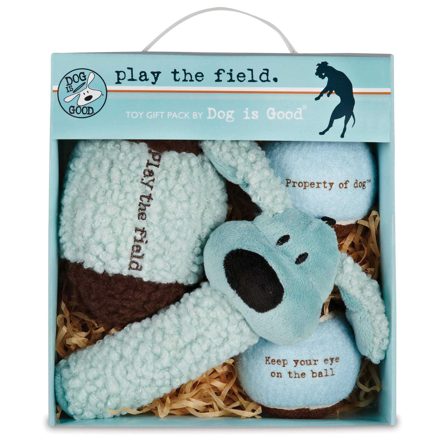 Dog Is Good Play The Field 4-Piece Dog Toy Gift Packs - Healthber