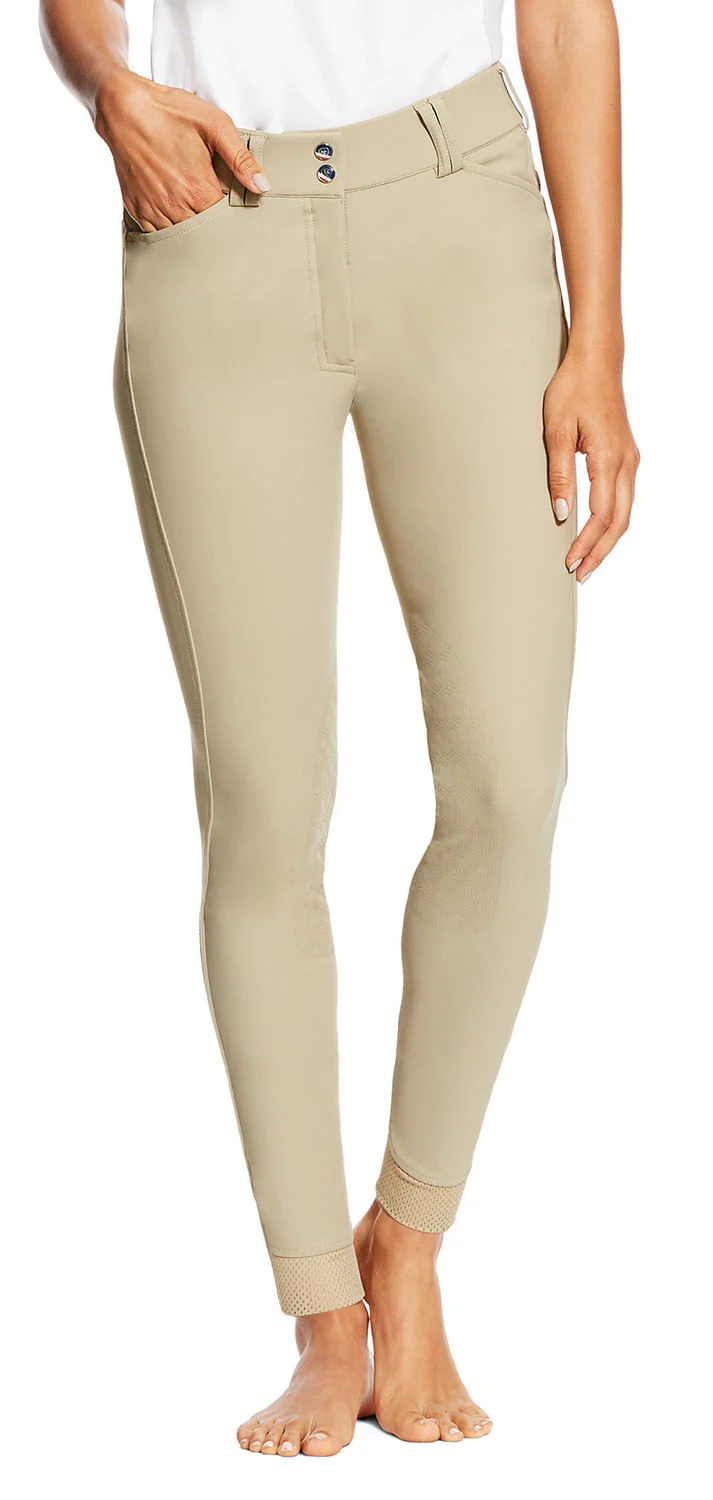 Ariat Tri Factor EQ Grip Knee Patch Breech - Healthber