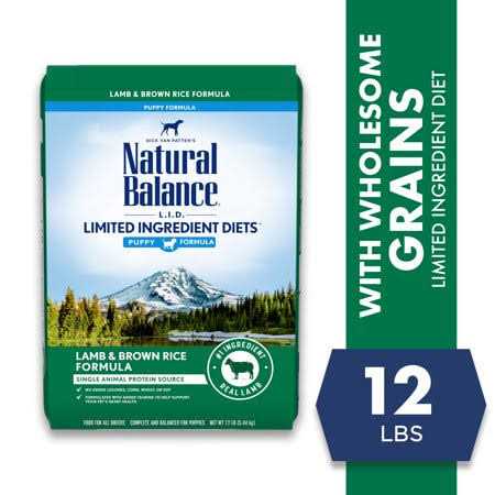 Natural Balance Limited Ingredient Diets Puppy Lamb & Brown Rice Dry Dog Food - Healthber