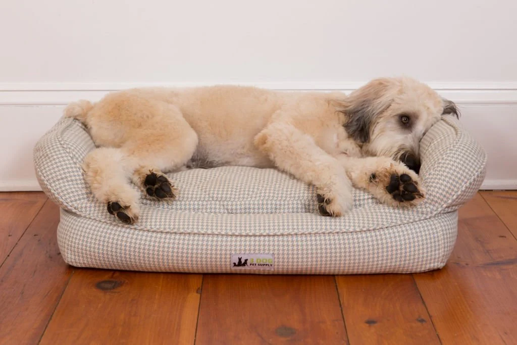 EZ-Wash Premium Headrest Memory Foam Dog Bed, Small - Healthber