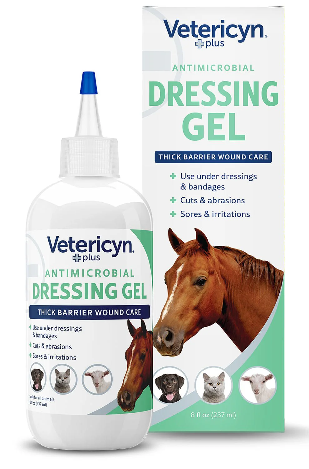 Vetericyn Plus Antimicrobial Dressing Gel, 8 oz - Healthber