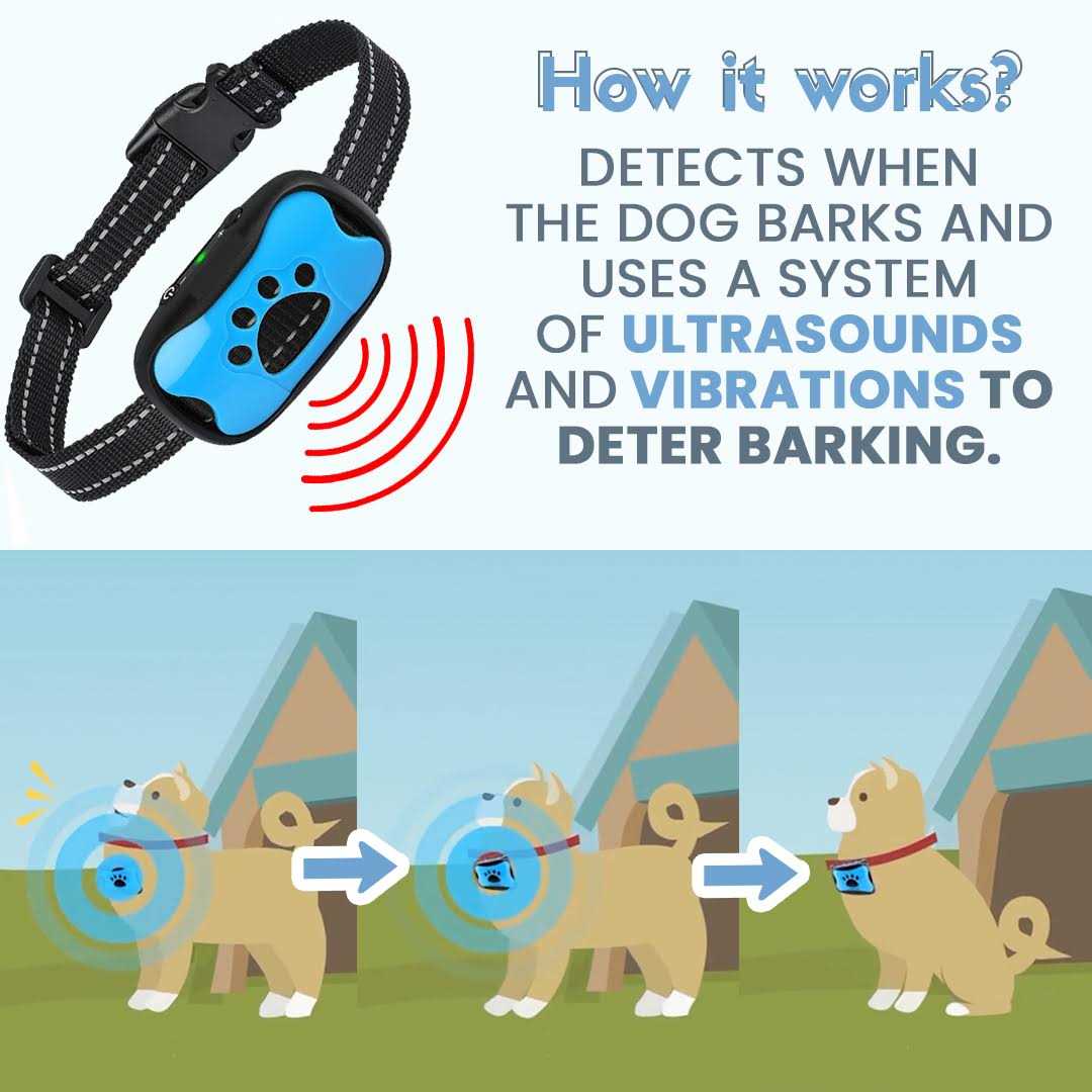 PupsDream UK Barkey Anti-Bark Collar Stop Bark Collars for Dogs - Healthber