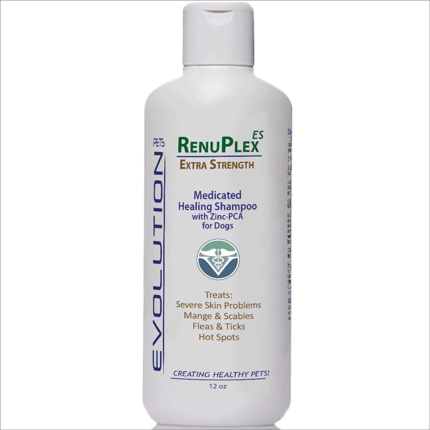 RenuPlex Medicated Dog Mange Shampoo. Extra Strength Mange Shampoo for Dogs Eliminates Mange - Healthber