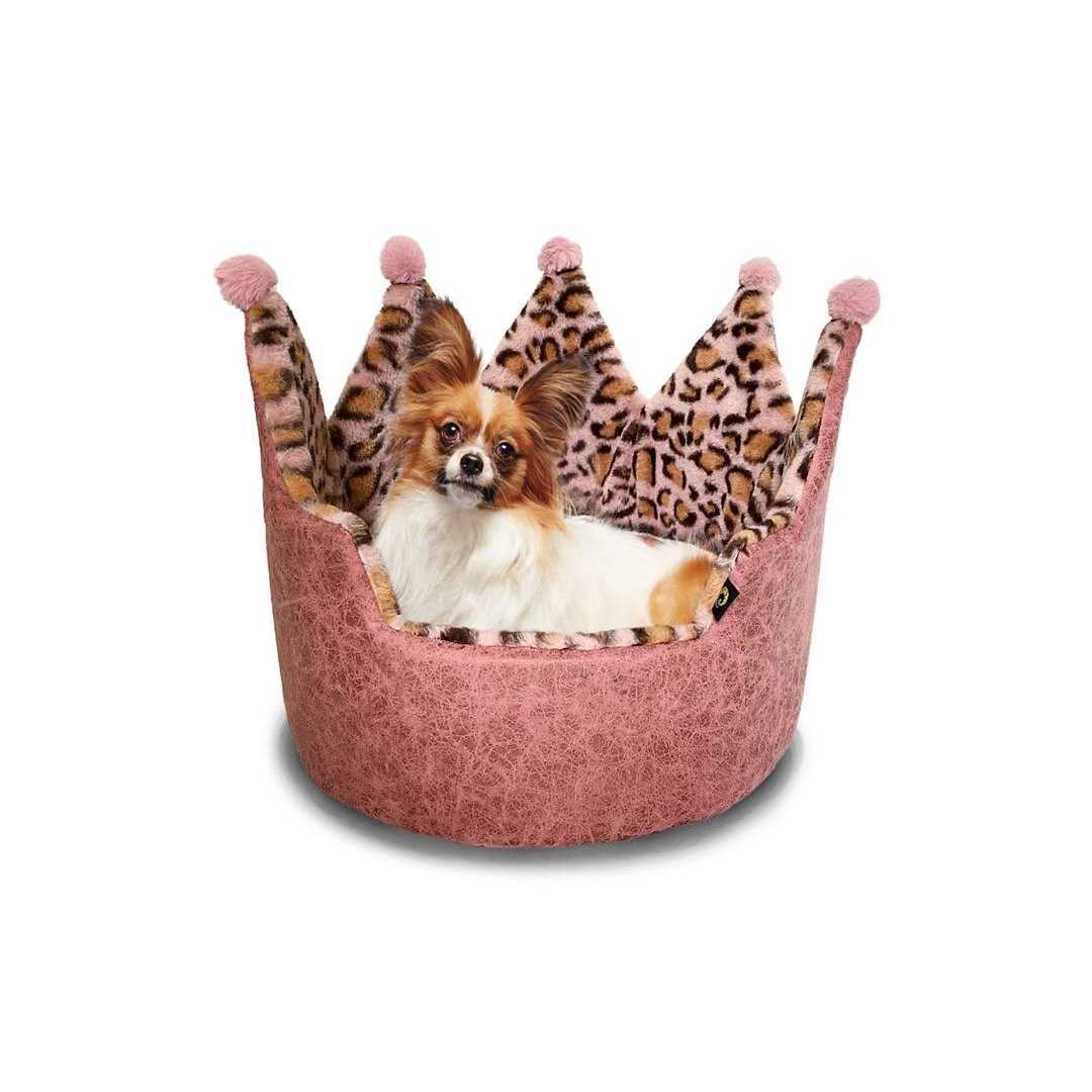 Precious Tails Leopard Crown Bed - Healthber