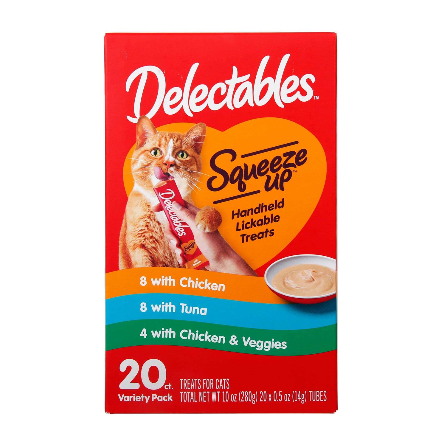 Delectables Squeeze Up Cat Treats Variety Pack - Healthber