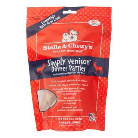 Stella & Chewy’s Dog Freeze Dried Food Dinner Patties Venison Blend - Healthber
