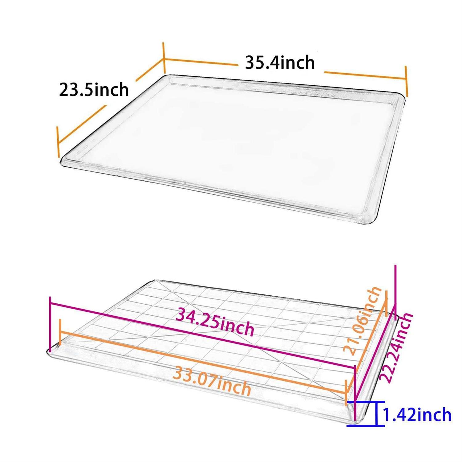 Confote Replacement Tray for Dog Crate Pans Plastic Bottom for Pet Cages Crates Kennels Dogs Cat Rabbit Ferret Critter - Healthber