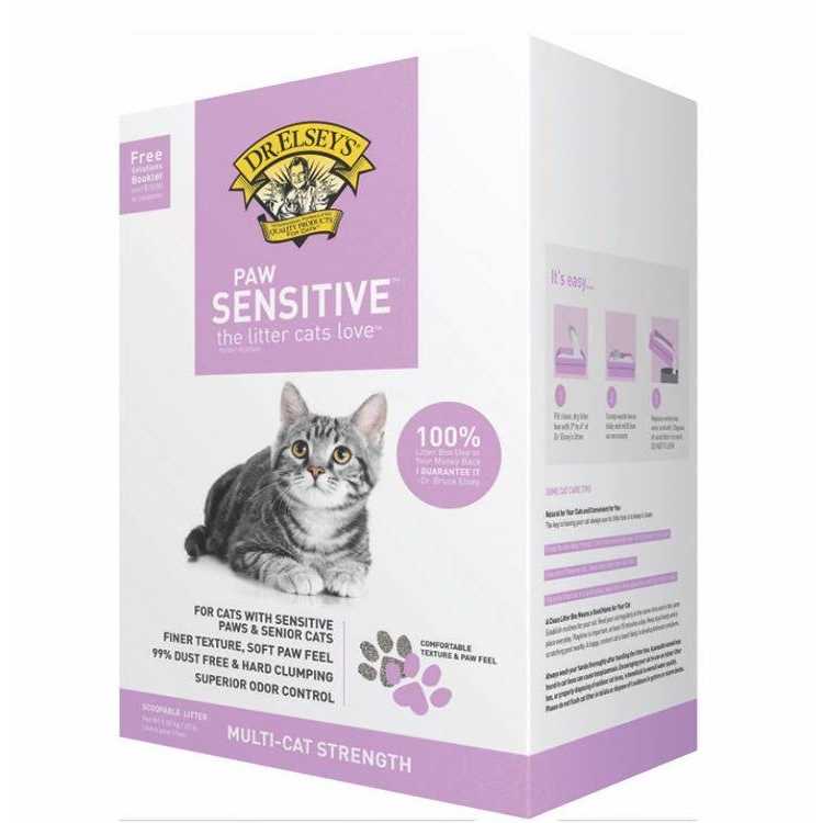 Dr. Elsey’s Precious Cat Paw Sensitive Clumping Multi-Cat Clay Litter - Healthber