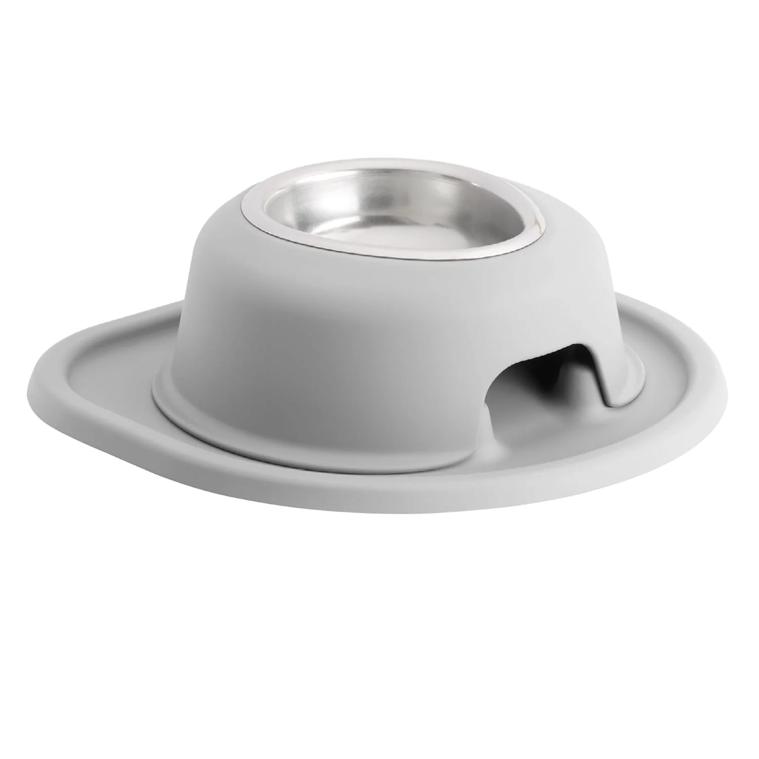 WeatherTech Single High Pet Feeding System, Stainless Steel - Healthber