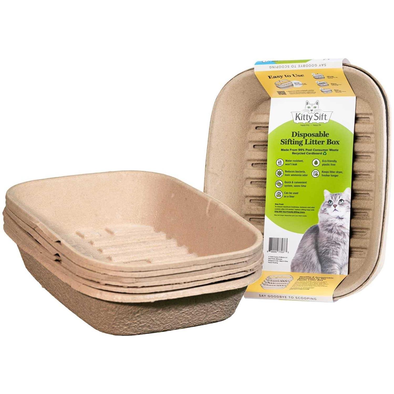 Kitty Sift Disposable Sifting Litter Box - Healthber