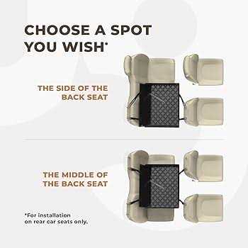 Wuglo Extra Stable Dog car Seat Reinforced car Dog Seat for Medium-Sized Dogs with 4 Fastening Straps - Healthber