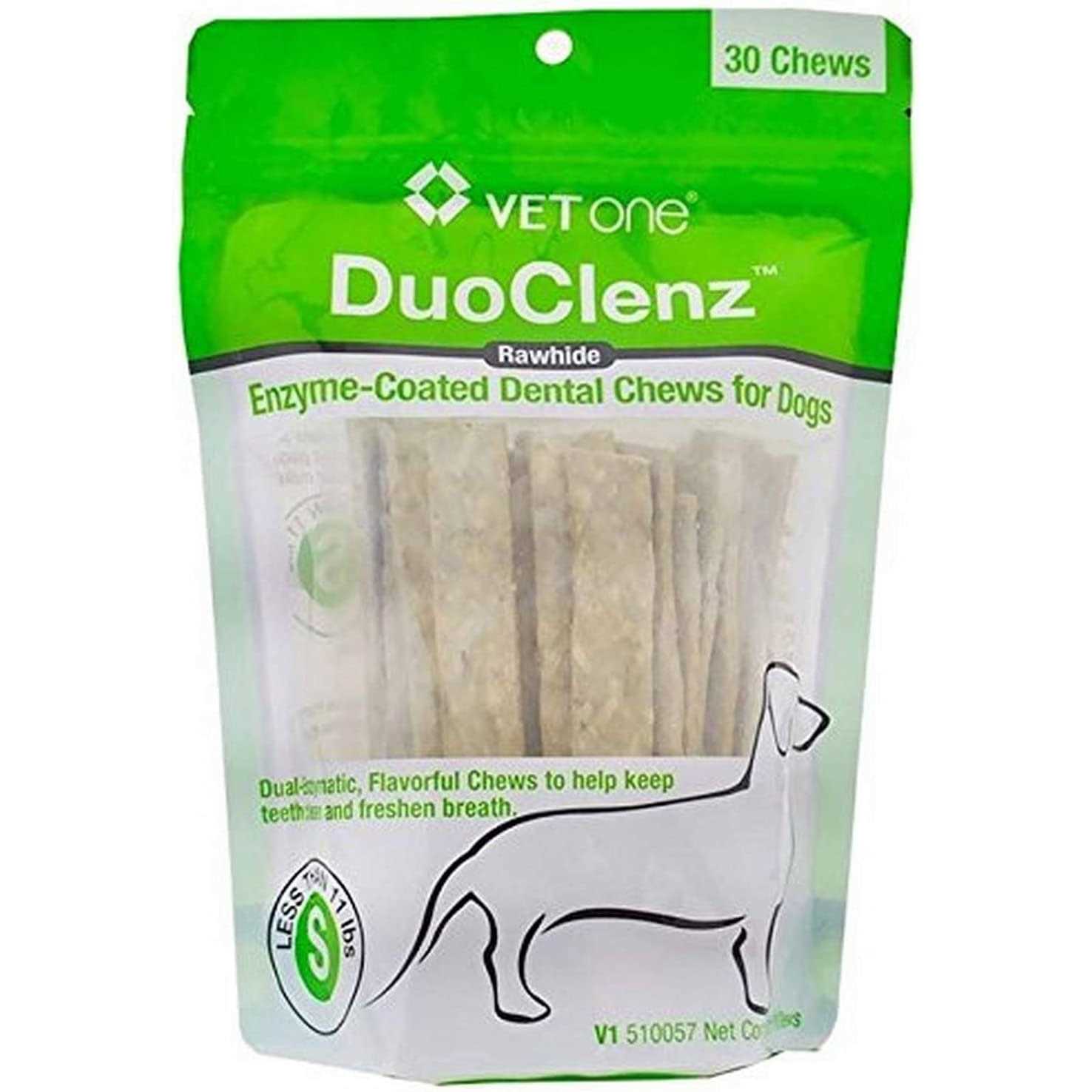 VetOne DuoClenz EnzymeCoated Dental Chews Small - Healthber