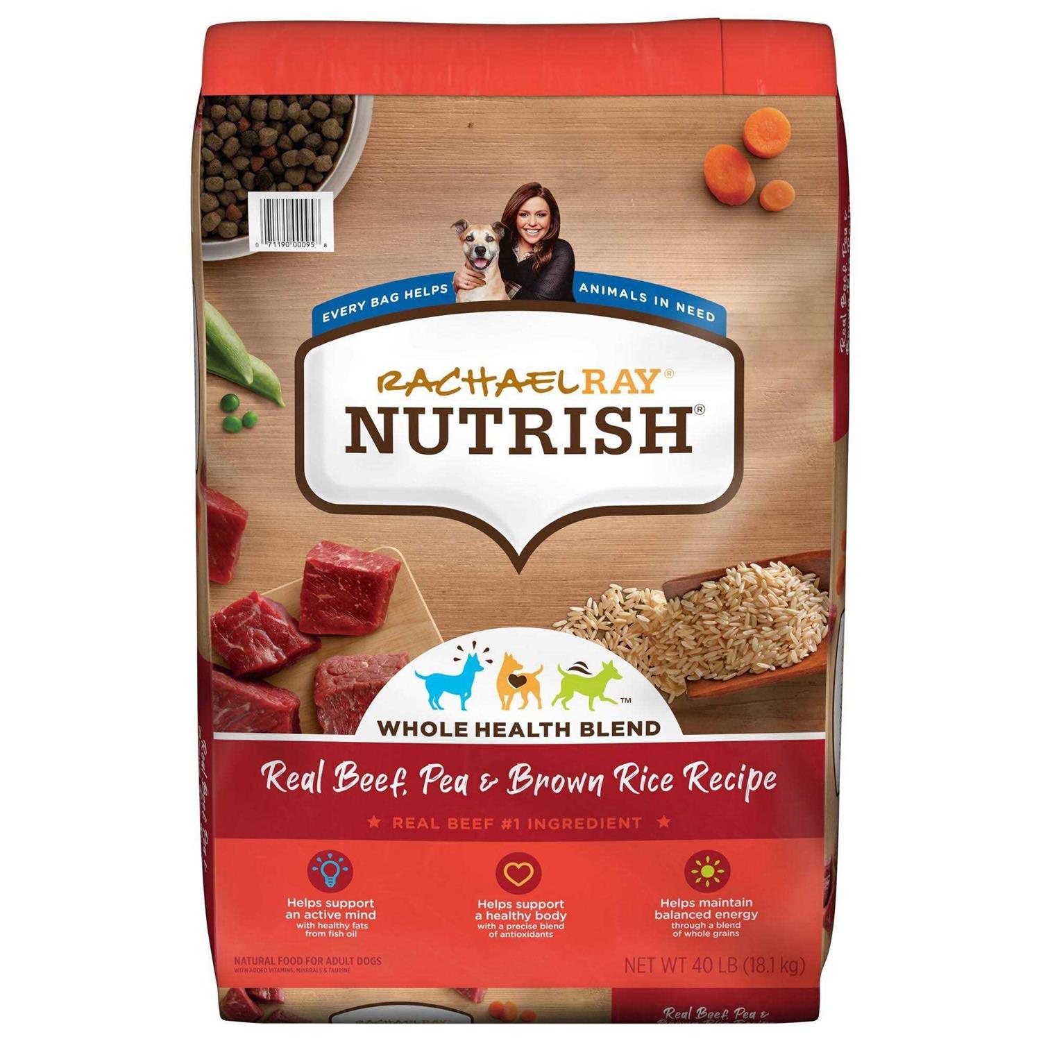 Rachael Ray Nutrish Real Beef Pea & Brown Rice Dry Dog Food - Healthber