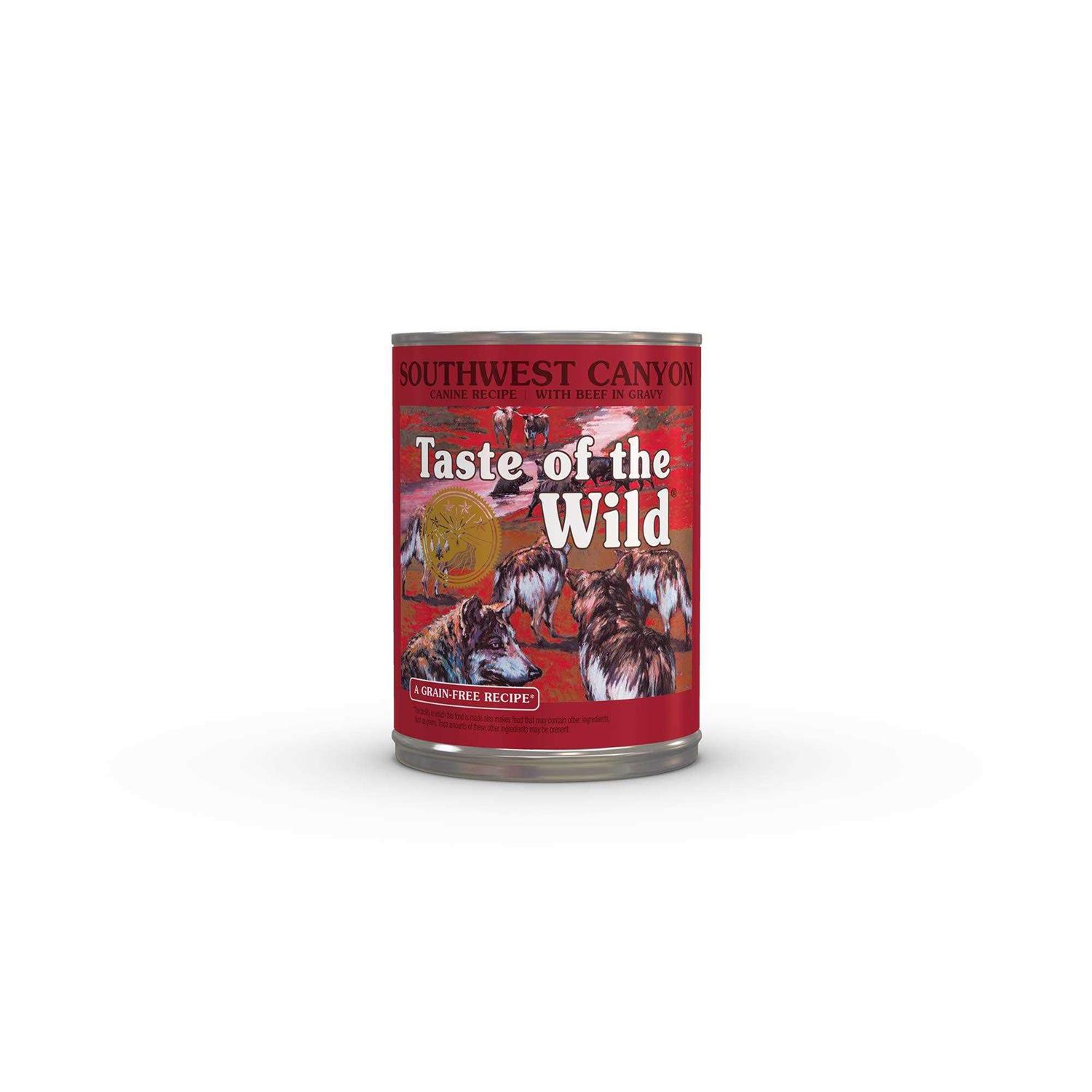 Taste of The Wild Southwest Canyon Canned Dog Food Case - Healthber