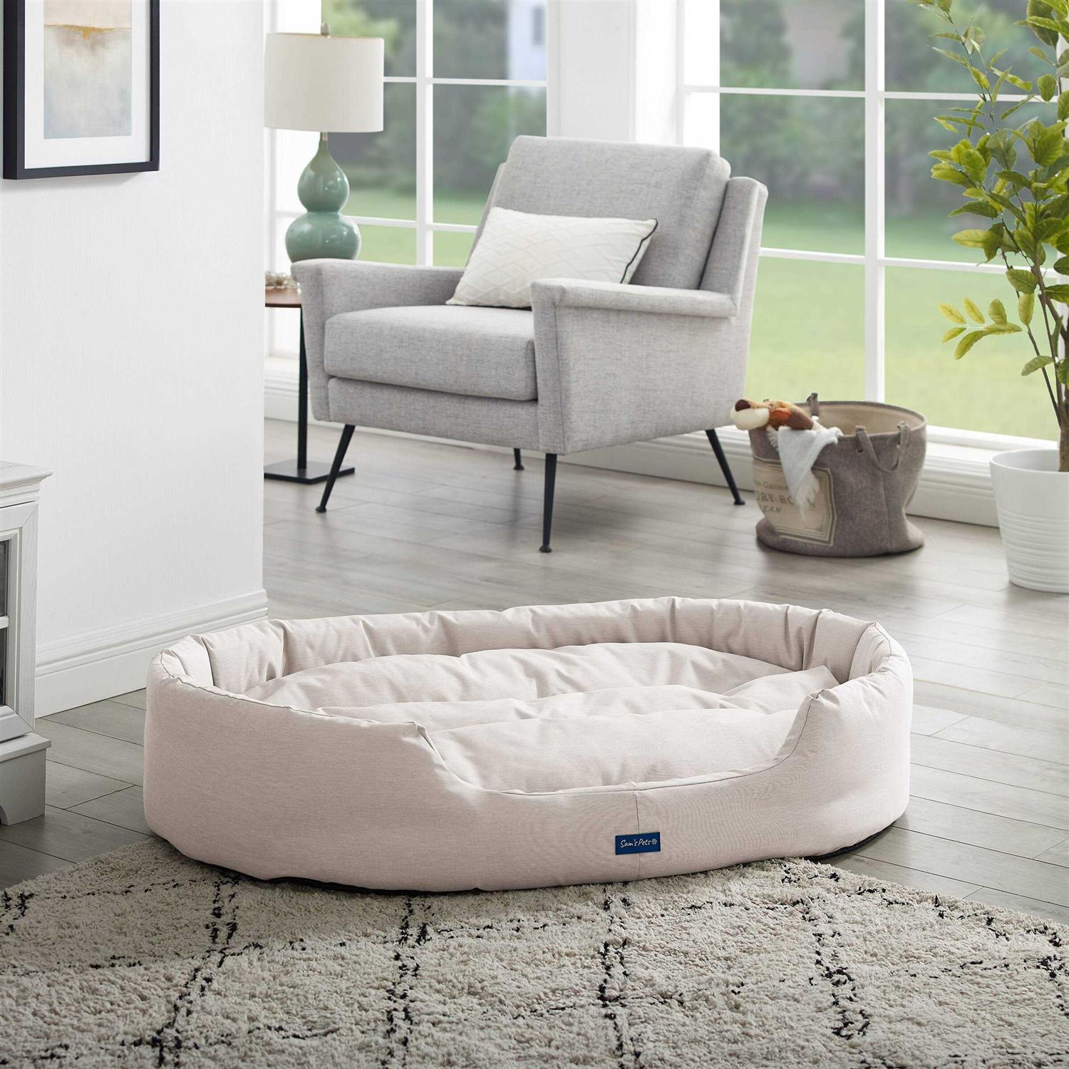 Sam’s Pets Missy Round Dog Bed - Healthber