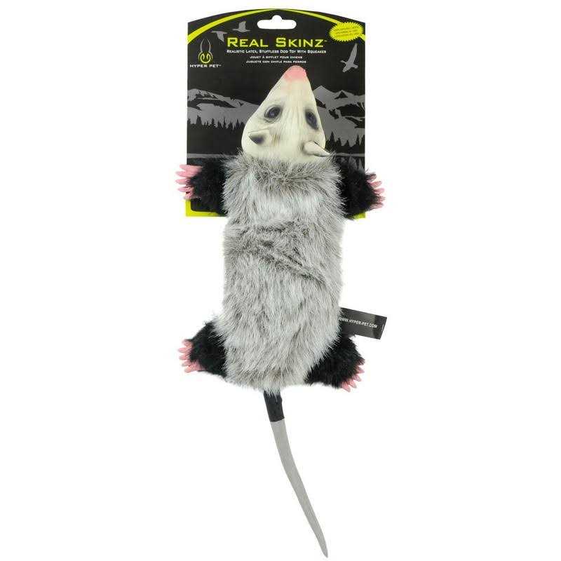 Hyper Pet Opossum Real Skinz Dog Toy - Healthber