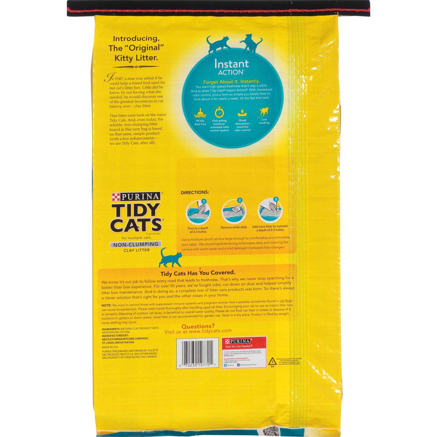 Tidy Cats Instant Action Non-Clumping Cat Litter - Healthber